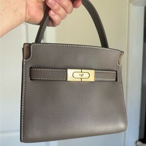 Tory Burch Lee Radziwill petite double bag in clam shell